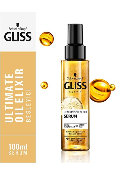 Gliss Schwarzkopf Gliss Ultimate Oil Elixir Besleyici Bakim Serumu 100 Ml-Sem...