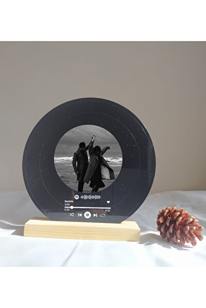 Kaya Baskı Spotify Barkodlu Plak Kişiye Özel , Sevgiliye Hediye Arkadaşa Hedi...