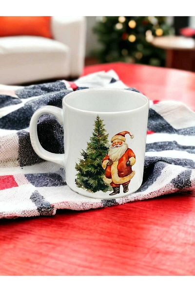 hazztasarım Santa Claus Printed Christmas Cup