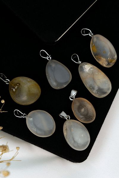 Tesbih Atölyesi Certified Timbil Model Agate Stone Necklace
