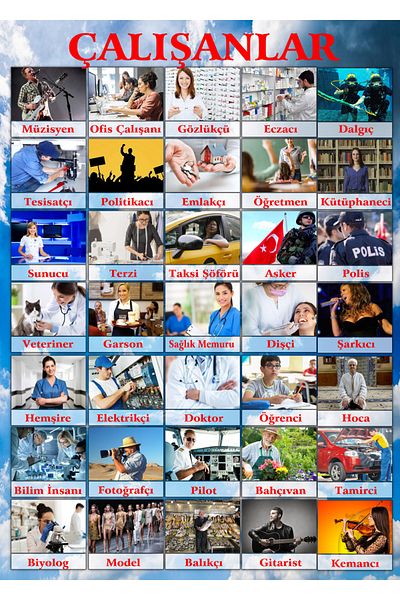 TELLGRAF Professions Board for Schools (25x35 cm)