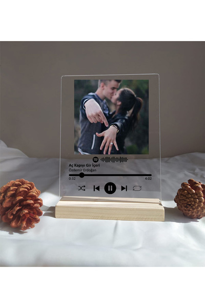 Kaya Baskı Spotify Barkodlu Plak Kişiye Özel , Sevgiliye Hediye Arkadaşa Hedi...