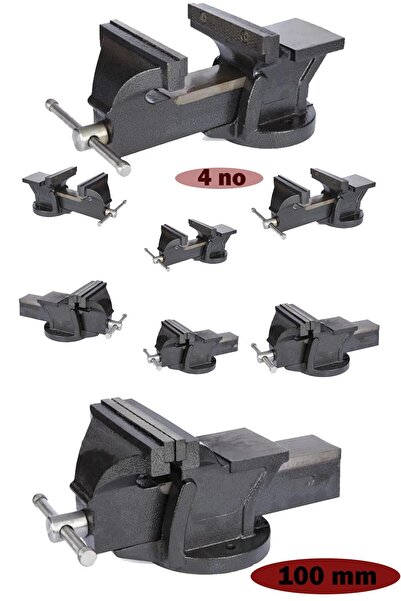 MOONSHOP Pro Çelik Kol 100 Mm Özel Alışımlı Paslanmaz Dövme Çelik Sabit Tezga...