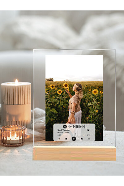 Kaya Baskı Spotify Barkodlu Plak Kişiye Özel , Sevgiliye Hediye Arkadaşa Hedi...