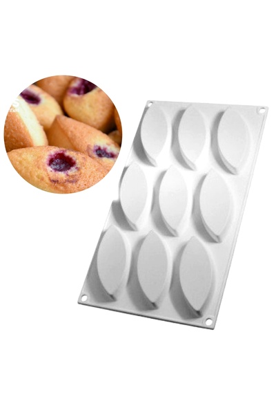 Beysa Mekik Silikon Kek Kalıbı 9lu