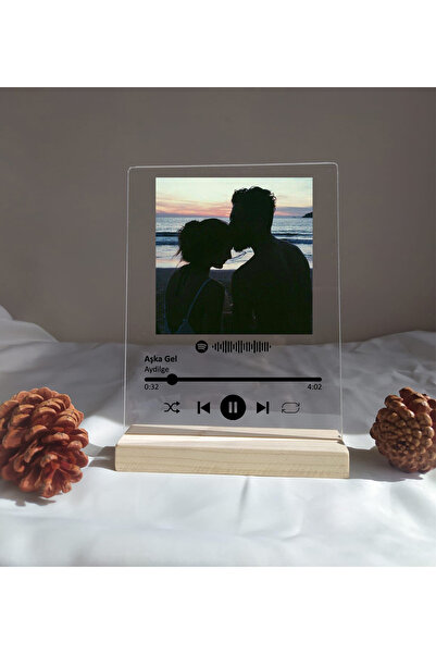 Kaya Baskı Spotify Barkodlu Plak Kişiye Özel , Sevgiliye Hediye Arkadaşa Hedi...