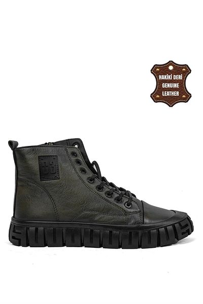 MARCOMEN 14115 MEN'S GENUINE LEATHER KHAKI ATOM BOOTS