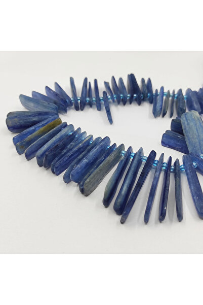 ByKolyeucum 2 - 3.5 سم حجر الكيانيت الطبيعي المثقوب