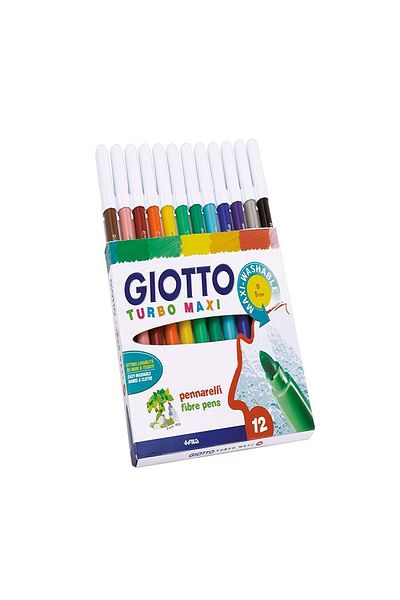 GPTURKGRUP Giotto 454000   - Turbo Maxi 12-Piece Felt Tip Set