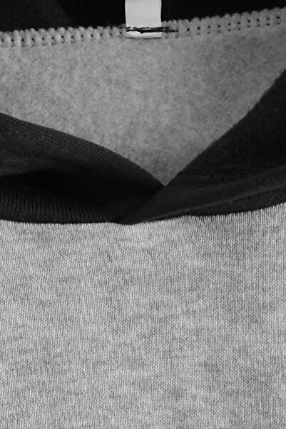 Machetta Φούτερ με μαύρη γκρι κουκούλα μεγάλου μεγέθους