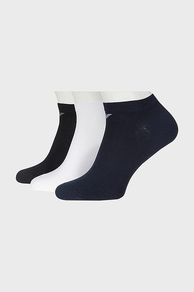 Emporio Armani Cotton 3 Pack Socks Men's SOCKS 300038 CC134 00998