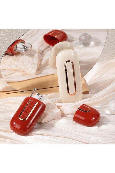 Kamardey 3in1 Portable Nail Clippers & Grooming Kit - Red