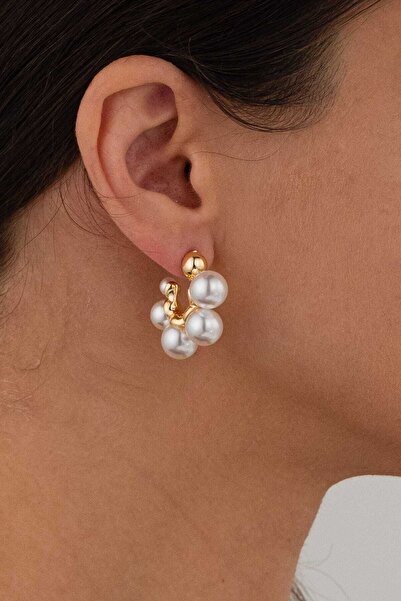 MRK أقراط اللؤلؤ هوب المرأة