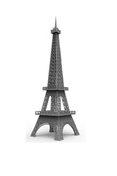 3D SERGİ 3d Wooden Eiffel Tower Model 30 Pieces
