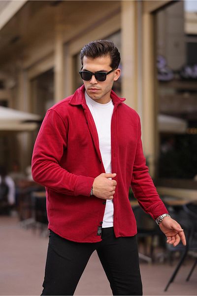 Stilkombin Cămașă oversize din lână simplă XC U 200