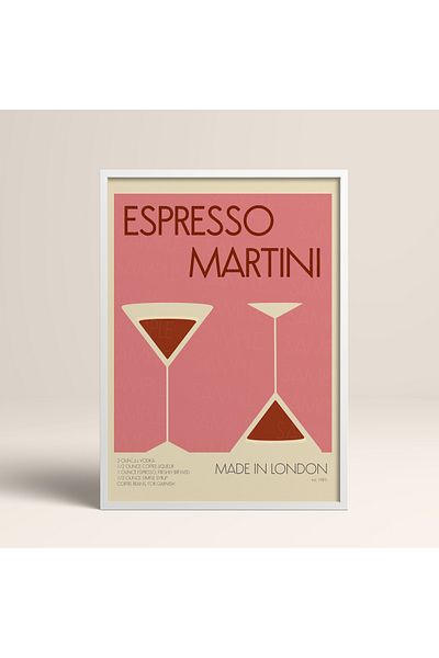 HOMEPACK Pictură înrămată cu un singur poster Cocktail Series Pictură modernă TK/138