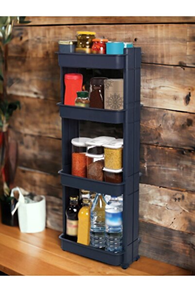 Technow Motek Modern 4'lü Banyo/Mutfak/Oda Organizer Raf