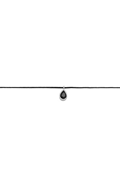 ELLI 925 Silber Halskette - Halsband Kristall Tropfen Anhänger