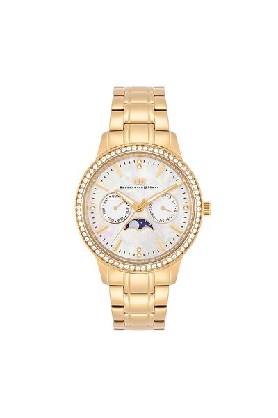 Rhodenwald & Söhne Multifunktions Damen Multifunktionsuhr gelbgold Edelstahl gelbgold