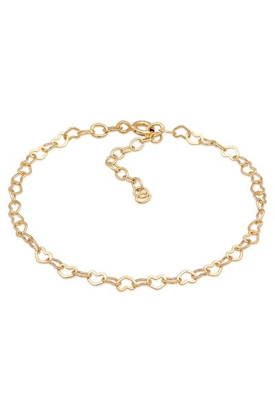 ELLI Damenarmband – 925er Sterlingsilber, herzförmig und mit Liebe verbunden