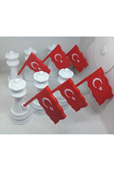 Tasarım Türk Bayraklı Vezir ( 9cm )