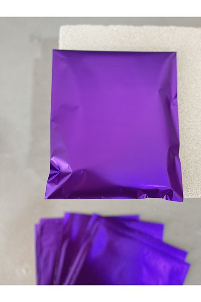 Meyofficial Purple color metalized gift package 17*25 cm 10 pieces
