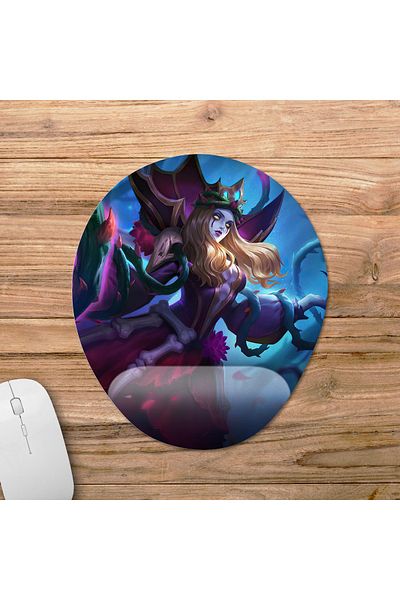 Pixxa Mobile Legends - موديل لوحة ماوس Vexana مع دعم للمعصم - 3 بيضاوي