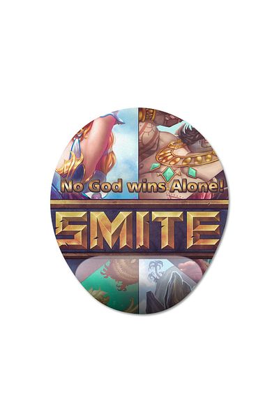 Pixxa SMITE موديل لوحة ماوس مع مسند للمعصم - 4 بيضاوي