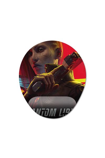 Pixxa Cyberpunk 2077: موديل لوحة ماوس Phantom Liberty بمساعدة المعصم - بيضاوي واحد