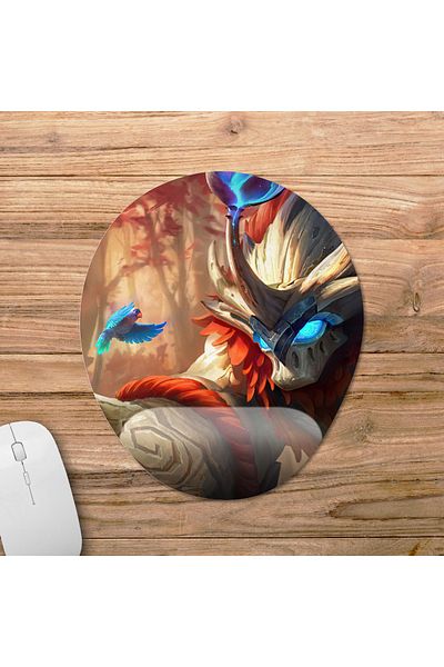 Pixxa Mobile Legends - موديل لوحة ماوس بيليريك مع دعم للمعصم - 2 بيضاوي