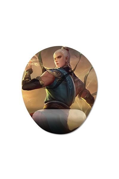 Pixxa Mobile Legends - موديل لوحة ماوس مدعمة للمعصم - 3 بيضاوي