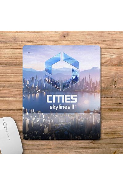 Pixxa المدن: Skylines 2 نموذج لوحة الماوس مع دعم المعصم - 2