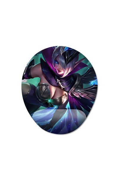 Pixxa Mobile Legends - موديل لوحة ماوس Miya مع دعم للمعصم - 2 بيضاوي