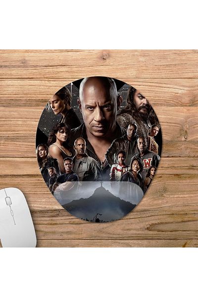 Pixxa موديل Fast and Furious 10 - لوحة ماوس Fast and Furious 10 مع مسند للمعصم - بيضاوية واحدة