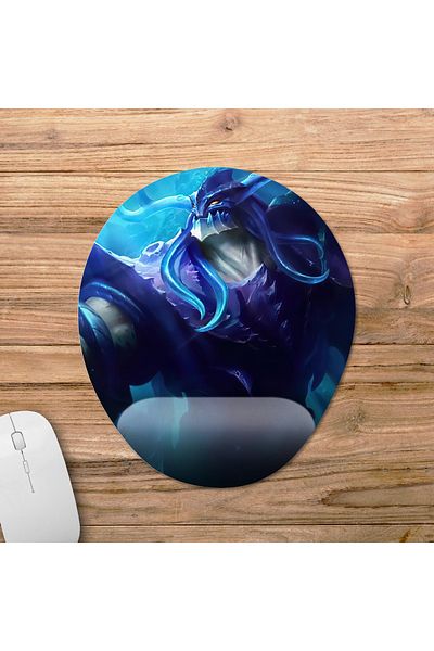 Pixxa Mobile Legends - موديل لوحة ماوس بيليريك مع دعم للمعصم - 3 بيضاوي
