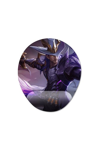 Pixxa Mobile Legends - موديل لوحة ماوس كلينت مع دعم للمعصم - 3 بيضاوي
