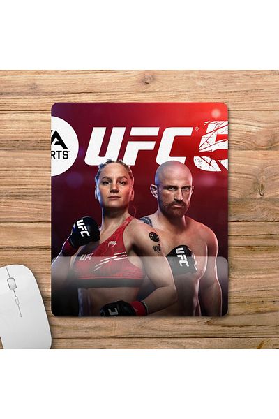 Pixxa لوحة ماوس EA Sports UFC 5 مع دعم للمعصم - 1
