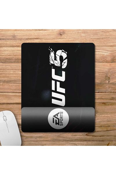Pixxa موديل لوحة الماوس EA Sports UFC 5 مع مسند للمعصم - 3