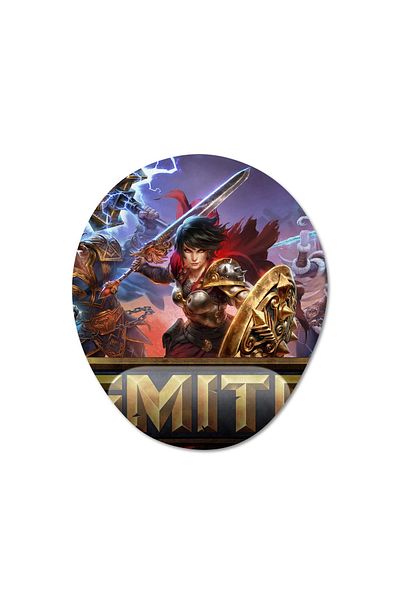 Pixxa SMITE موديل لوحة ماوس مع مسند للمعصم - 1 بيضاوي