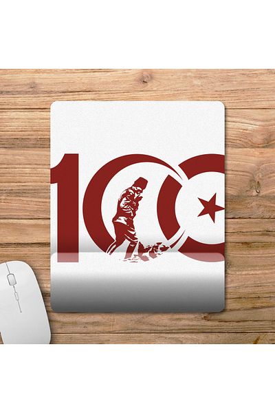Pixxa تركيا - 100. الجمهوريةالعام - 29 أكتوبر 2023 موديل لوحة الماوس مع دعم المعصم - 2