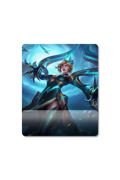 Pixxa Mobile Legends - موديل لوحة ماوس مع مسند للمعصم من Eudora - 3