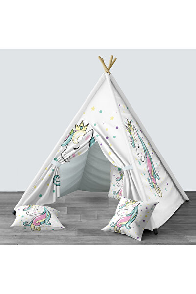 Lina Bebek, Çocuk Odası Minderli/Mindersiz Oyun Evi, Çadır Model 00103