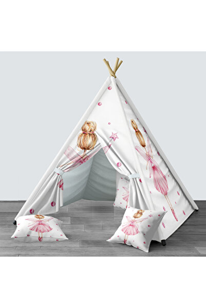 Lina Bebek, Çocuk Odası Minderli/Mindersiz Oyun Evi, Çadır Model 00246