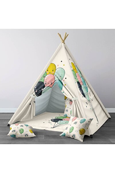 Lina Bebek, Çocuk Odası Minderli/Mindersiz Oyun Evi, Çadır Model 01365