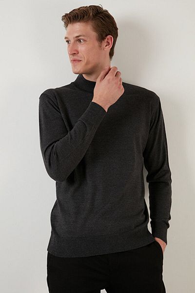 GGMM HALF FISHER KNIT SWEATER