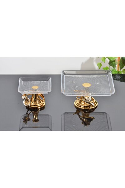 BULUTHOMEAKSESUAR طقم عرض مكون من قطعتين بأرجل مربعة