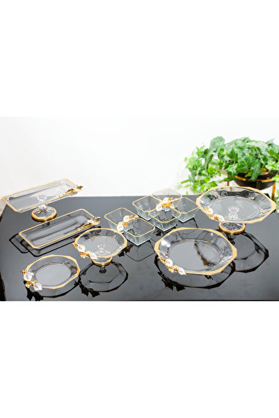 BULUTHOMEAKSESUAR 8 PARÇA GALA ÇİÇEK SUNUM SETİ