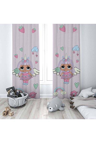 Lina Bebek, Çocuk Odası Tek Kanat Fon Perde Model 00262