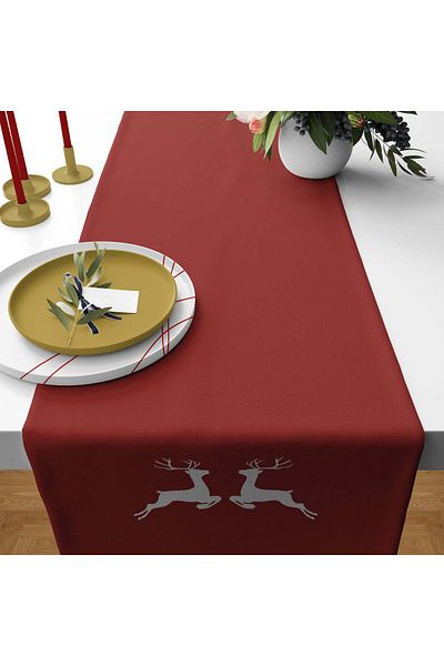 The Lucid Lab Red Deer New Year Themed Runner Cover