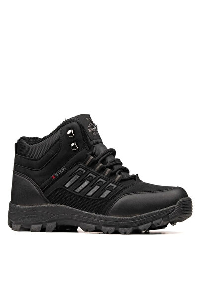 pio shoes PİO SİYAH UNİSEX İÇİ KÜRKLÜ KIŞLIK BOT X-6 X-STEP